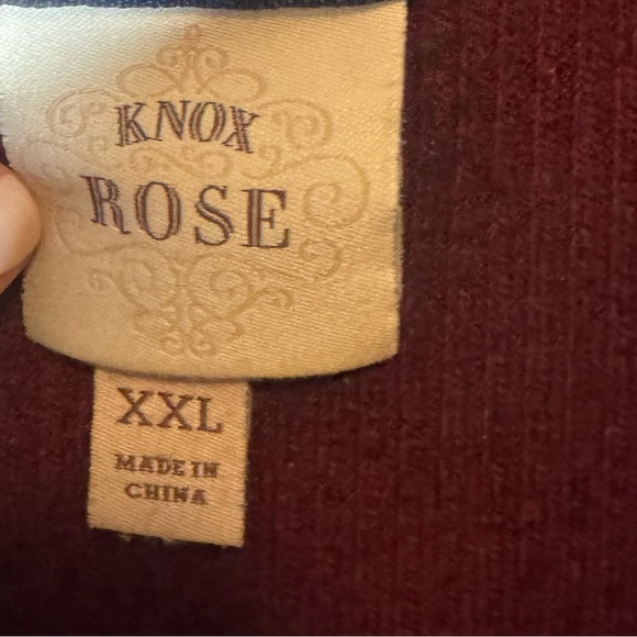 Knox Rose Maroon Cowl Neck Sweater XXL - Picture 5 of 5